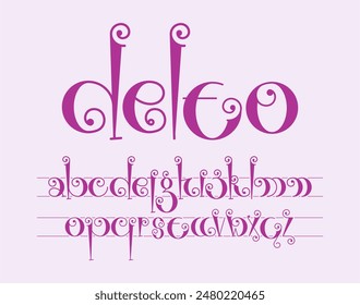 delto font design for free