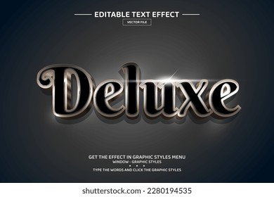 Deluxe 3D editable text effect template