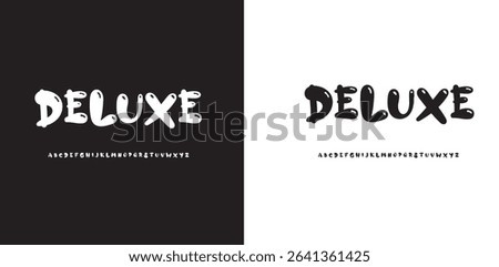 Deluxe Abstract sport modern alphabet logo font. Typography bold typeface design for sport, technology, fashion, digital, future creative logos fonts. vector illustration 