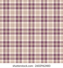 Deluxe check background fabric, knit texture vector pattern. Primary textile seamless plaid tartan in light and pink colors palette.