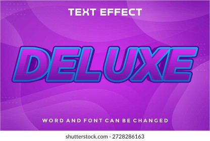 Deluxe editable text effect	 template