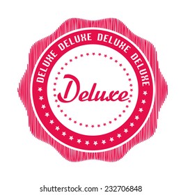 deluxe grunge stamp with on vector illustration