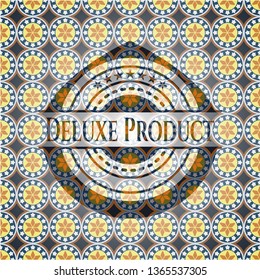 Deluxe Product arabesque style badge. arabic decoration.