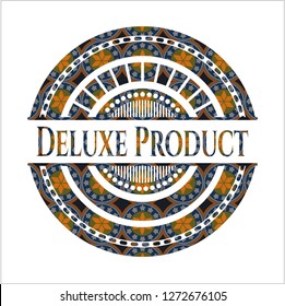 Deluxe Product arabic style emblem. Arabesque decoration.