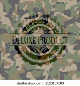 Deluxe Product camouflaged emblem