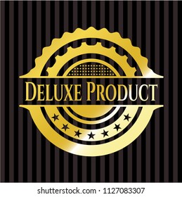 Deluxe Product gold shiny badge
