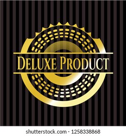 Deluxe Product gold shiny badge