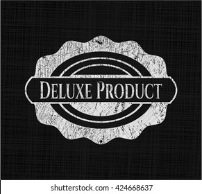 Deluxe Product written on a chalkboard