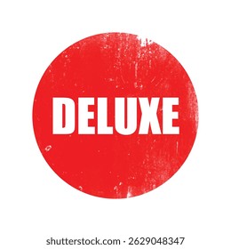 DeluxeName
Efeito de textura Grunge etiqueta de carimbo vermelho circular círculo adesivo