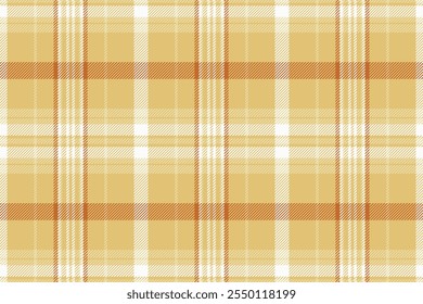 Deluxe Tartan Texturprüfung, Muster aus kariertem textilem Hintergrund. Jpg nahtlose Muster Stoff Vektor in Bernstein und helle Farben Palette.