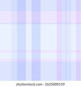 Tecido de textura têxtil de luxo, orgulhoso tartan xadrez sem emenda. Vetor suave verifica o padrão de fundo na paleta de cores claras e lilases.