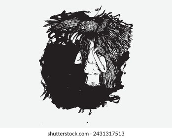 Delve into the enigmatic realm where the elegance of women intertwines with the mysterious charm of ravens. Our artwork captures the mystic allure of this fusion, depicting the grace and strength embo