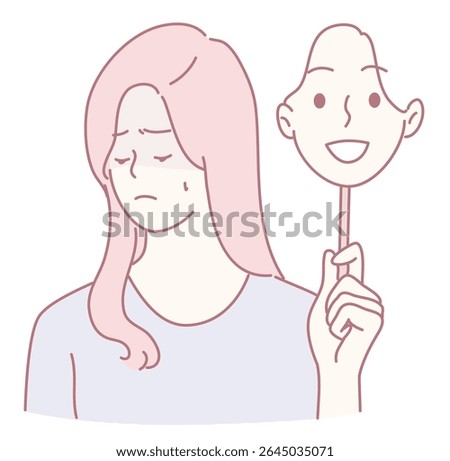 Delving deeply into the stark contrast between ones inner feelings and the outward expressions they display