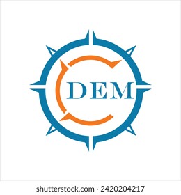 DEM letter design. DEM letter technology logo design on white background. DEM Monogram logo design for entrepreneur and business