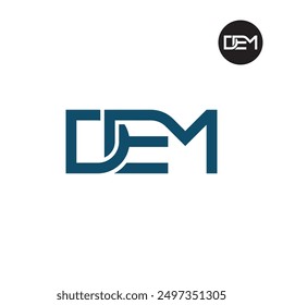 DEM Logo Letter Monogram Design