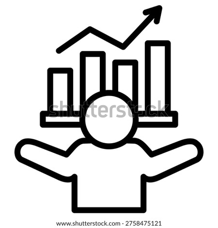 Demand Flow Icon Element For Design
