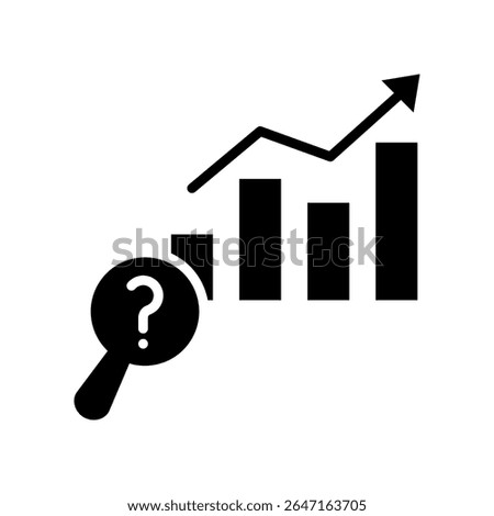 Demand Forecast Icon Glyph Vector Illustration