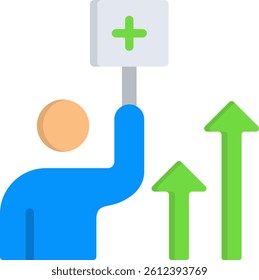 Demand Icon Flat Vector Illustration