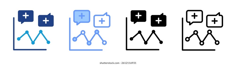 Demand icon set multiple style collection