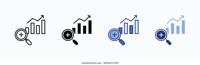 Demand icon sheet multiple style collection isolated vector