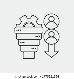 Demand icon vector illustration sign