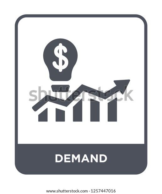 demand icon vector on white background,\
demand trendy filled icons from Marketing collection, demand simple\
element illustration