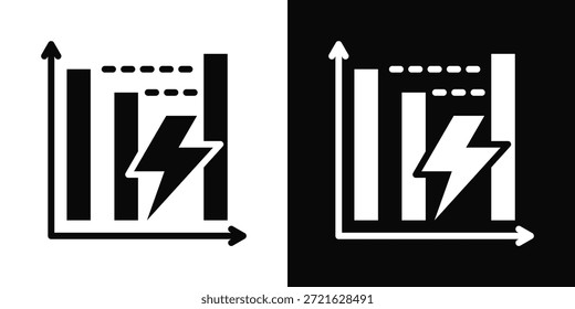 Demand Icon White And Black Background Style