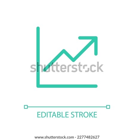 Demand increase graph pixel perfect glassmorphism ui icon. Profit growth. Color filled line element with transparency. Vector pictogram in glass morphism style. Editable stroke. Arial font used