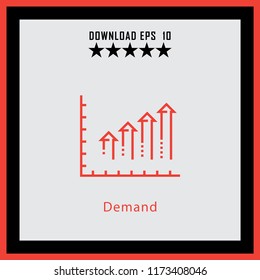 Demand  line icon