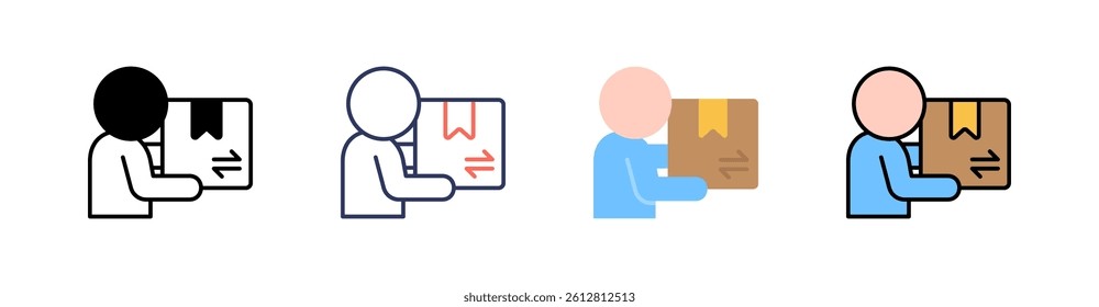 Demand Multi Style Icon Set Vector