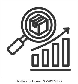 Demand Outline Icon Vector Illustration