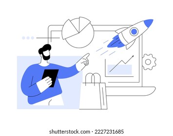 Demand planning abstract concept vector illustration. Demand analytics, digital sales forecast, supply chain planning, revenue, product profitability, finance management abstract metaphor.