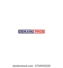Diseño del logotipo de los profesionales de la demanda en el fondo blanco, concepto moderno de la marca del negocio