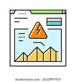demand response electric grid color icon vector. demand response electric grid sign. isolated symbol illustration