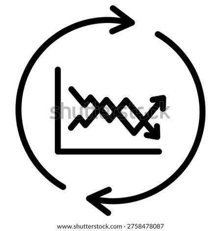 Demand Shift Icon Element For Design
