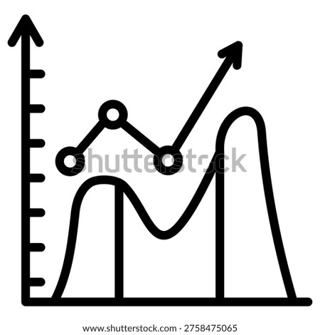 Demand Wave Icon Element For Design