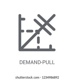 Demand-pull inflation icon. Trendy Demand-pull inflation logo concept on white background from business collection. Suitable for use on web apps, mobile apps and print media.