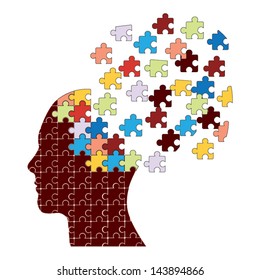 Dementia concept vector