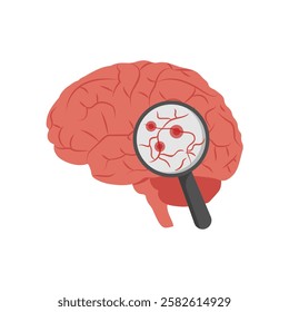 Dementia, Disability Vector Illustration Isolated