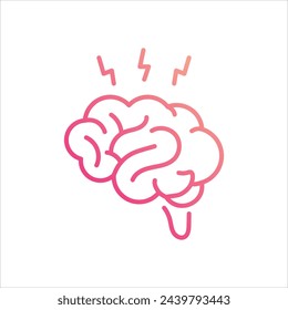 Icono de demencia stock editable vector stock