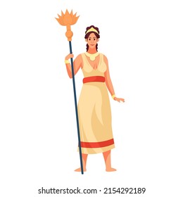 Demeter Greek Goddess Ancient Mythology Female Stock Vector (Royalty ...