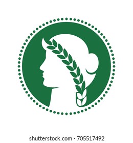 demeter vector logo. silhouette vector.