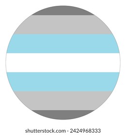 Demiboy Pride Flag. LGBT Pride flag in shape