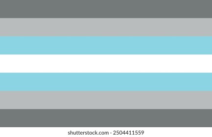 Demiboy Pride Flag, vector design