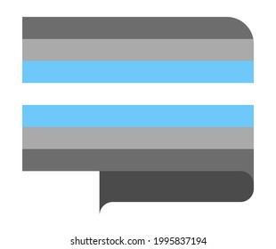 Demiboy pride flag, vector illustration