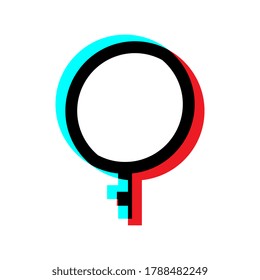 Demigirl icon vector from gender identity collection. Thin line demigirl outline icon vector illustration. Linear symbol for use on web and mobile apps, logo, print media