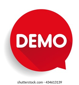 Demo button vector