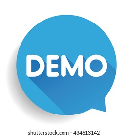 Demo button vector