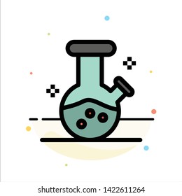 Demo flask, Lab, Potion Abstract Flat Color Icon Template