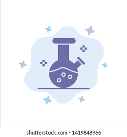 Demo flask, Lab, Potion Blue Icon on Abstract Cloud Background